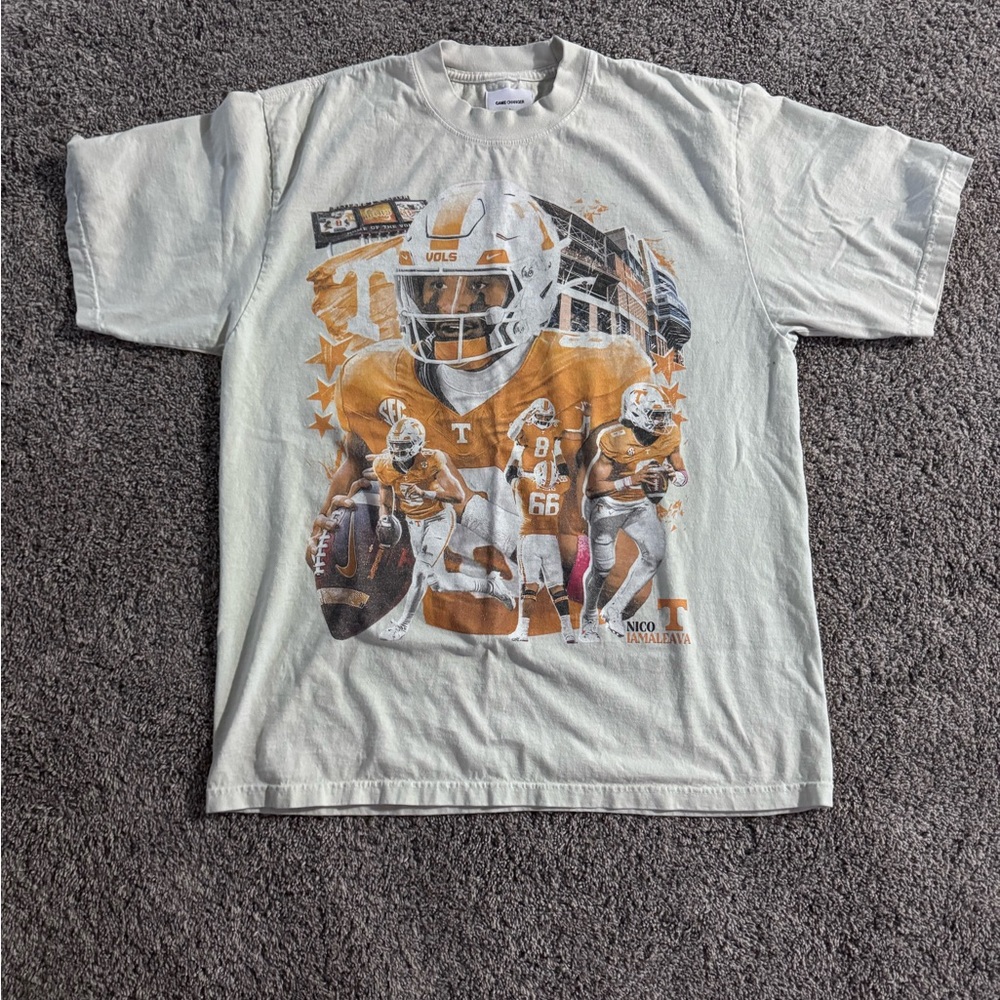 Nico Iamaleava-Tennessee 
Game Changer Cream T-Shirt